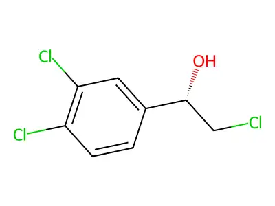 (1S)-2-chloro-1-(2,4-dichlorophenyl)ethan-1-ol structure