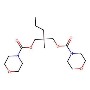 1,3-Propanediol, 2-methyl-2-propyl-, bis(N,N-oxydiethylenecarbamate) structure