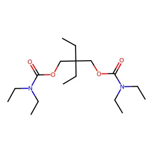 1,3-Propanediol, 2,2-diethyl-, bis(diethylcarbamate) structure