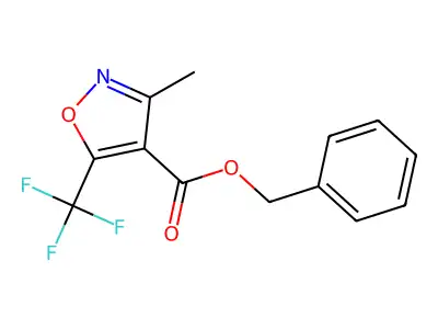 Benzyl 3-methyl-5-(trifluoromethyl)isoxazole-4-carboxylate structure