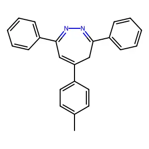 5-(4-methylphenyl)-3,7-diphenyl-4H-diazepine structure