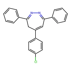 5-(4-Chlorophenyl)-3,7-diphenyl-4H-1,2-diazepine structure