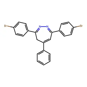 3,7-Bis(4-bromophenyl)-5-phenyl-4H-1,2-diazepine structure