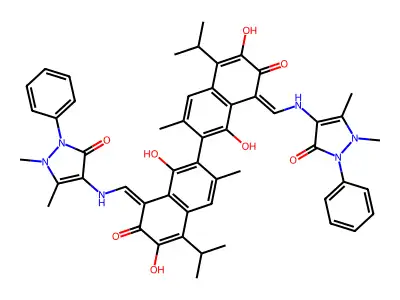 Gossypolidine-4-aminoantipyridine structure