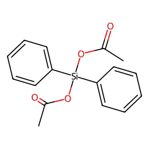 Silanediol, 1,1-diphenyl-, 1,1-diacetate structure