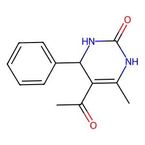 5-Acetyl-6-methyl-4-phenyl-3,4-dihydro-1H-pyrimidin-2-one structure