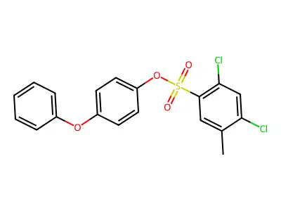4-Phenoxyphenyl 2,4-dichloro-5-methylbenzenesulfonate structure