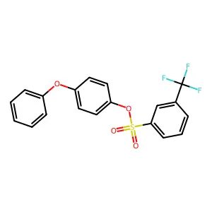 4-Phenoxyphenyl 3-(trifluoromethyl)benzene-1-sulfonate structure
