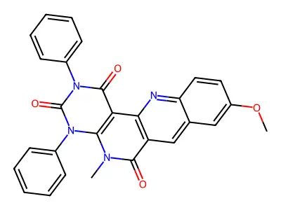 14-Methoxy-8-methyl-4,6-diphenyl-4,6,8,18-tetrazatetracyclo[8.8.0.02,7.012,17]octadeca-1(10),2(7),11,13,15,17-hexaene-3,5,9-trione structure