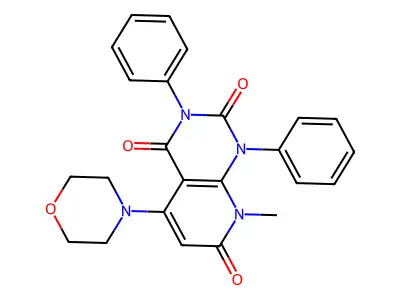 8-Methyl-5-morpholin-4-yl-1,3-diphenylpyrido[2,3-d]pyrimidine-2,4,7-trione structure