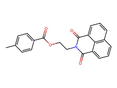 2-(1,3-Dioxobenzo[de]isoquinolin-2-yl)ethyl 4-methylbenzoate structure