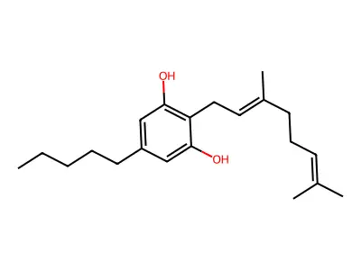 Cannabigerol structure