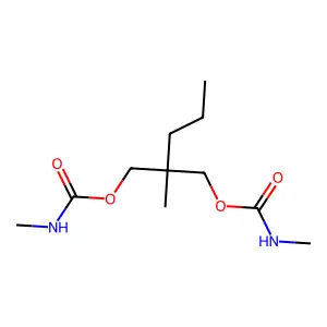 Carbamic acid, methyl-, 2-methyl-2-propyltrimethylene ester structure