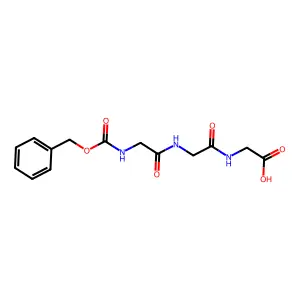 N-((Phenylmethoxy)carbonyl)glycylglycylglycine structure