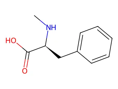 2-(Methylamino)-3-phenylpropanoic acid structure