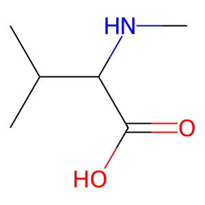 N-甲基缬氨酸 structure