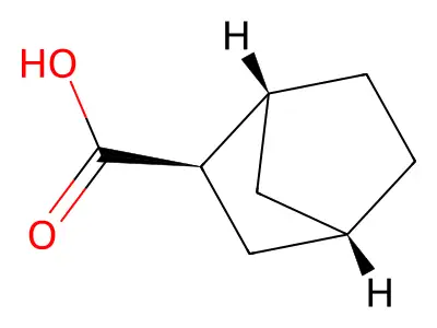 rac-(1R,2R,4S)-bicyclo(2.2.1)heptane-2-carboxylic acid structure
