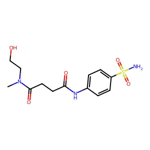 N'-(2-hydroxyethyl)-N'-methyl-N-(4-sulfamoylphenyl)butanediamide structure