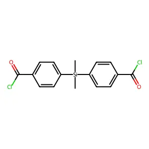 4,4'-(Dimethylsilanediyl)dibenzoyl chloride structure
