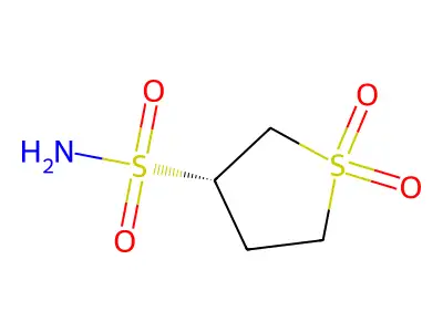(S)-Tetrahydrothiophene-3-sulfonamide 1,1-dioxide structure