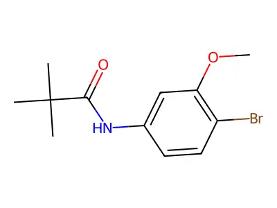 N-(4-bromo-3-methoxyphenyl)-2,2-dimethylpropanamide structure