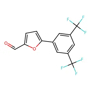 5-[3,5-Bis(trifluoromethyl)phenyl]furan-2-carbaldehyde structure