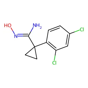 1-(2,4-dichlorophenyl)-N'-hydroxycyclopropane-1-carboximidamide structure