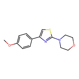 4-[4-(4-Methoxyphenyl)-1,3-thiazol-2-yl]morpholine structure