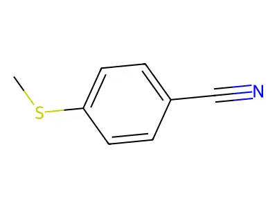 4-(甲硫基)苯甲腈 structure