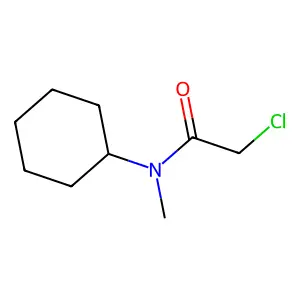 2-chloro-N-cyclohexyl-N-methylacetamide structure