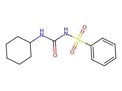 benzenesulfonyl-N'-cyclohexylurea structure