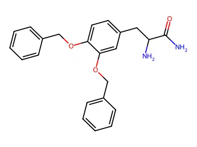 2-氨基-3-[3,4-双(苄氧基)苯基]丙酰胺 structure
