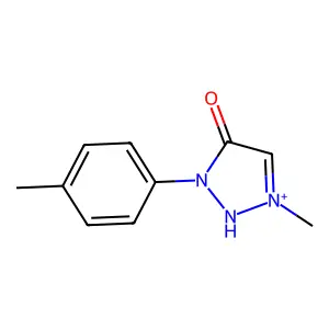 1-methyl-3-(4-methylphenyl)-2H-triazol-1-ium-4-one structure
