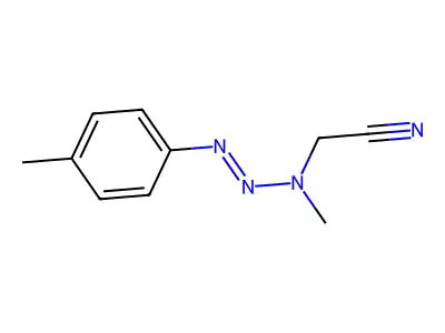 [(2E)-1-Methyl-3-(4-methylphenyl)triaz-2-en-1-yl]acetonitrile structure