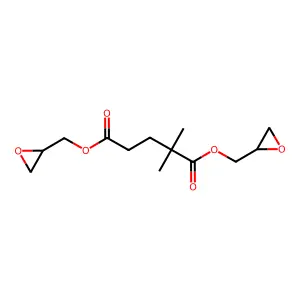 Bis(2,3-epoxypropyl) 2,2-dimethylglutarate structure
