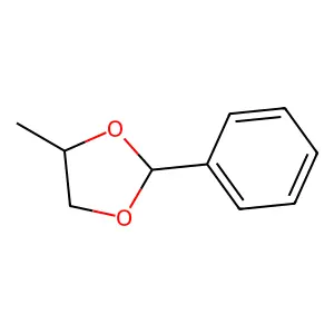 Benzaldehyde propylene glycol acetal structure