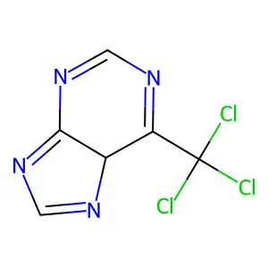 6-(trichloromethyl)-5H-purine structure