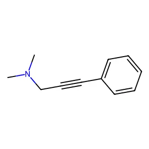 N,N-dimethyl-3-phenylprop-2-yn-1-amine structure