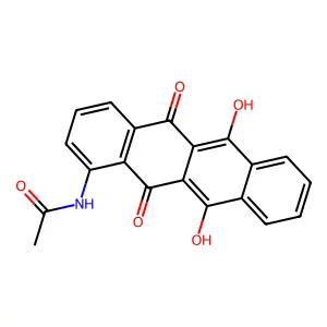 n-(6,11-Dihydroxy-5,12-dioxo-5,12-dihydrotetracen-1-yl)acetamide structure