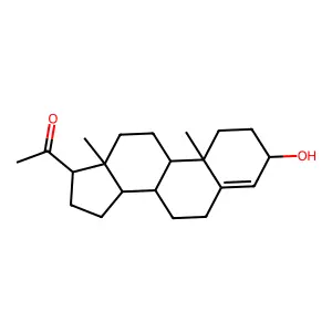 3alpha-Hydroxy-4-pregnen-20-one structure