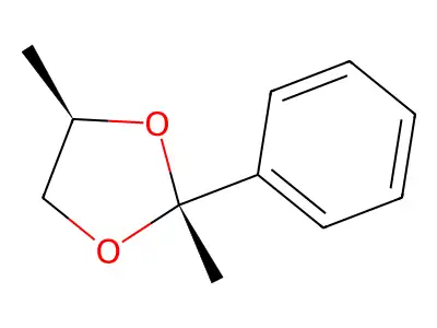 (2S,4S)-2,4-dimethyl-2-phenyl-1,3-dioxolane structure
