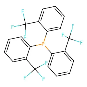 Phosphine, tris(2-(2-trifluoromethyl)phenyl)- structure