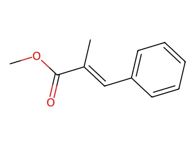 Methyl 2-methyl-3-phenylprop-2-enoate structure