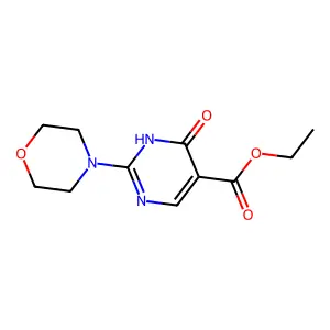 Ethyl 4-hydroxy-2-morpholinopyrimidine-5-carboxylate structure