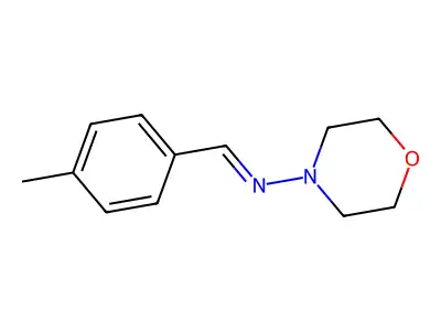 1-(4-methylphenyl)-N-morpholin-4-ylmethanimine structure