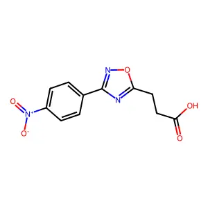 3-(4-Nitrophenyl)-1,2,4-oxadiazole-5-propanoic acid structure