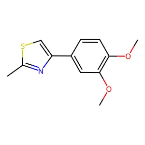 4-(3,4-Dimethoxyphenyl)-2-methyl-1,3-thiazole structure