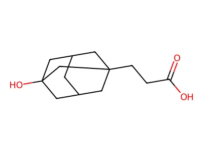 3-(3-Hydroxyadamantan-1-yl)propanoic acid structure