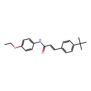3-(4-tert-butylphenyl)-N-(4-ethoxyphenyl)prop-2-enamide structure