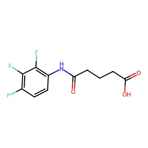 5-氧代-5-(2,3,4-三氟苯氨基)戊酸 structure